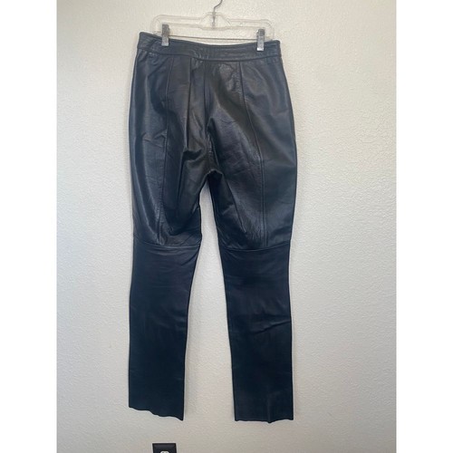 Wilson's Leather Maxima high waisted bootcut pants Size 6Vintage 90's - Picture 2 of 6