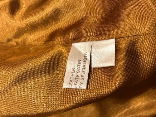 Scully Tan Western Style Mid Length Leather Ranch Coat Tooled leather and Suede - Picture 9 of 13