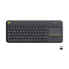 Logitech K400 Plus Wireless Touch Keyboard for TV PC Entertainment Black
