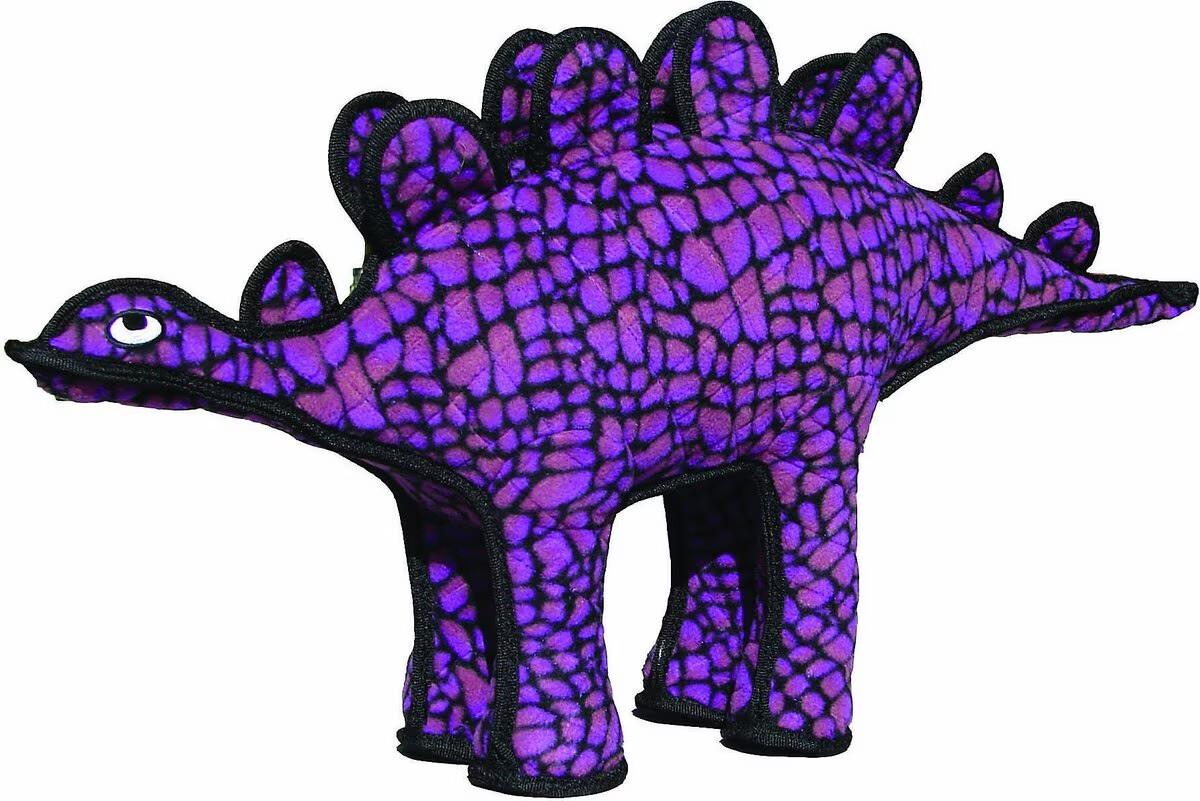 Dinosaur Stegosaurus Squeaky Plush Chew Toy for Dogs