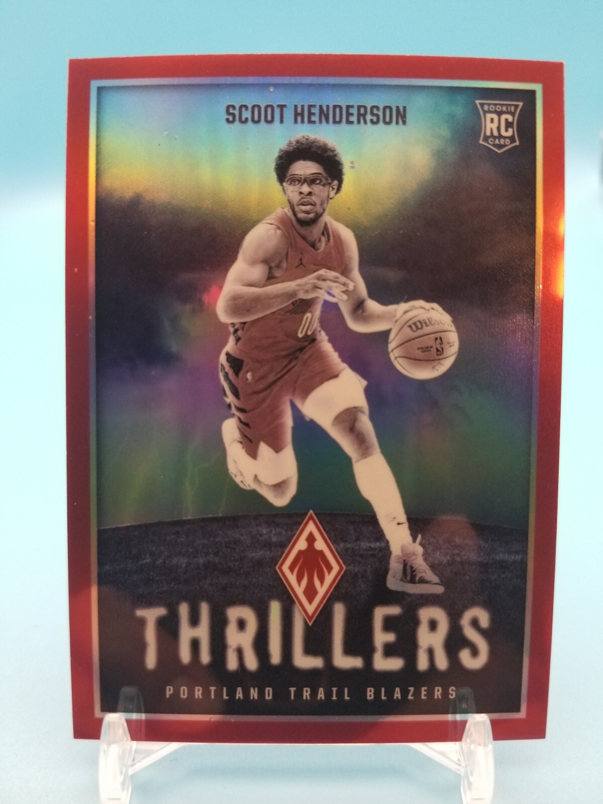 SCOOT HENDERSON - 2023-24 Panini Phoenix Thrillers Rookie #10 Red /125 - Blazers