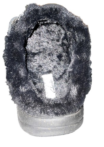 Clarks Women's Faux Fur Lined Mule Roseville Clog Size US 7M Black Leather 62034 - Picture 4 of 6