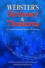 Webster's Dictionary Thesaurus - Paperback By Merriam-Webster - ACCEPTABLE