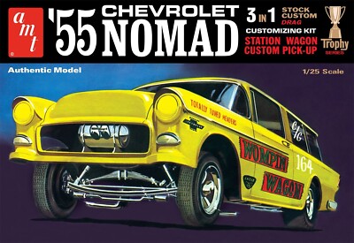 AMT  1297 - 1/25 1955 Chevy Nomad Station Wagon Customizing Car Kit (3 in 1)