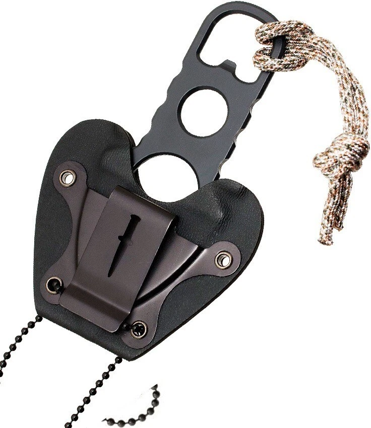 Cuchillo fijo Camillus bota/cuello de una pieza carbonitruro recubierto de titanio inoxidable Foto 4 de 4