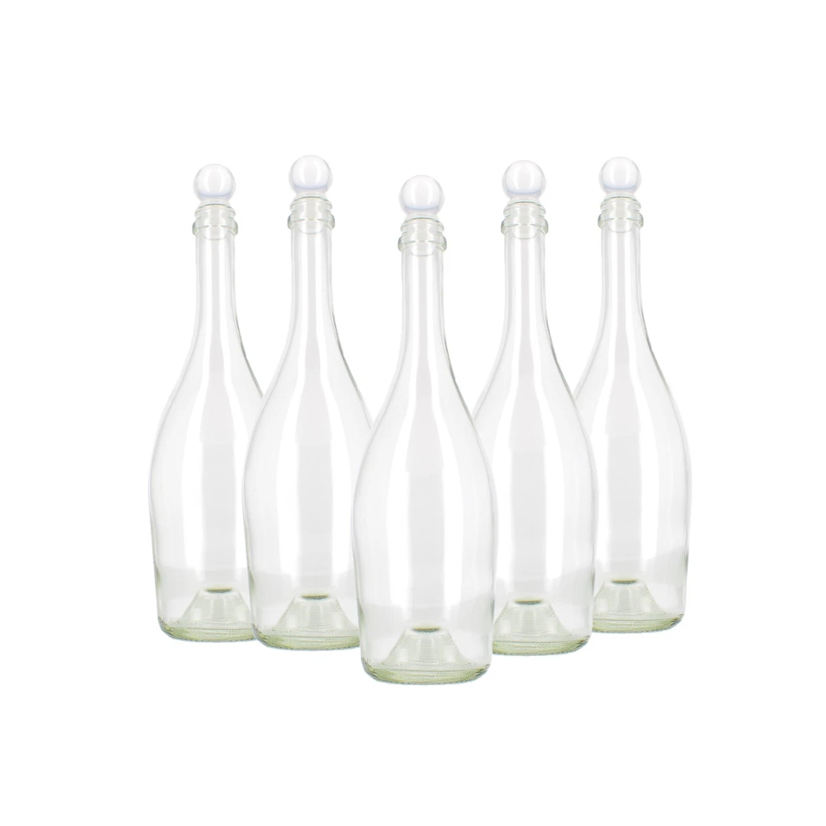 SUNNYCLUE 24 pz Mini Barattoli di Vetro Prorette in Vetro da 25 ml con Tappi in Alluminio Avvitati Fiale Trasparenti Piccole Fiale Campione per Piante Liquide