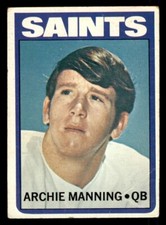 1972 Topps Football #55 Archie Manning GD *d2