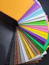 GLITTER FOAM - Fly Tying Foam - 1.5mm - 14 Colors - 2 Pc. - Fly Tying Materials