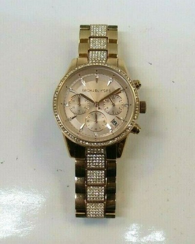 Ladies MK6485 Rosegold Chronograph 