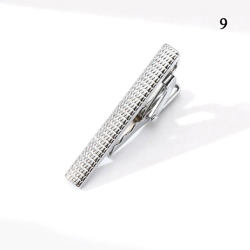 Mens Stainless Steel Tie Clip Necktie Bar Clasp Clamp Pin Gold Black Silver - Picture 24 of 30