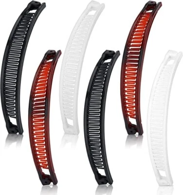 Hair do Large Banana Hair Clip Tort Twisted Long Fish Clip Comb Grip UK Seller - Image 1 of 4