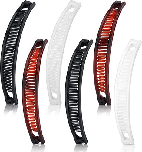 Hair do Large Banana Hair Clip Tort Twisted Long Fish Clip Comb Grip UK Seller - 第 1/20 張圖片