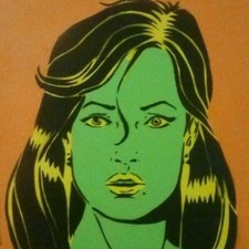 Original stencil not silkscreen art stencil, no banksy obey fail street art