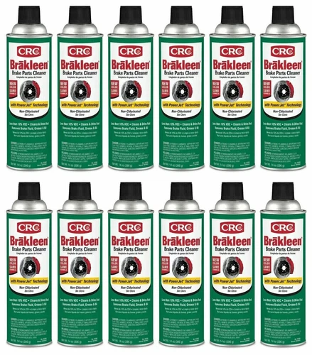 CRC Brakleen 05050 Brake Parts Cleaner PowerJet Spray 12 Pack 50 State Formula