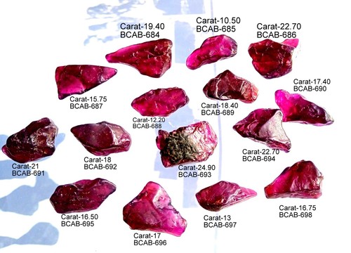 Top Natural Purple Pink Rhodolite Rough Raw Wholesale Lot Gemstone, - Picture 19 of 22