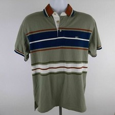 Lightning Bolt Men's Retro Polo Shirt Size Small Multicolor Surfers QG24
