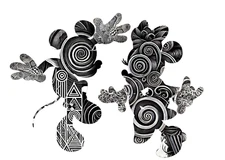 SKYBAN - What Do You See? - "Celebration!" Signed - Disney Banksy Mickey Art ?