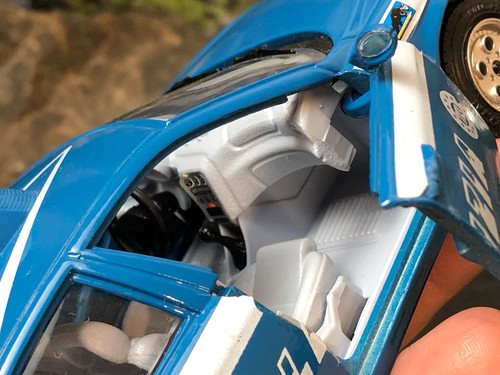Imperfect 1:24 Burago Diecast Car BLUE ALFA ROMEO 156 Italy POLIZIA No Box AS-IS - Picture 16 of 24