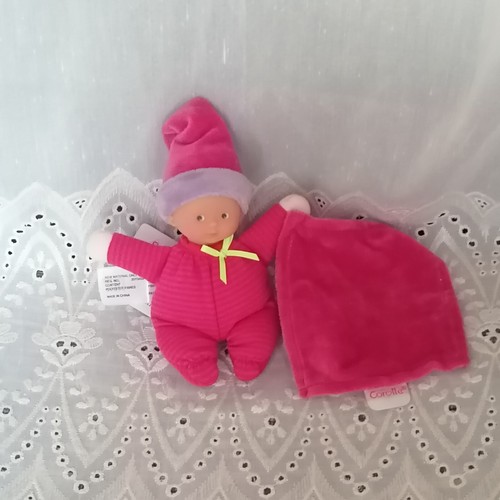 Doudou bébé corolle MINI REVE RAYE GRENADINE - Picture 2 of 14