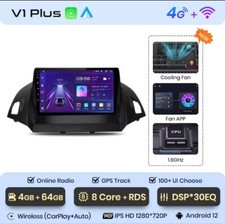 RADIO 2 DIN 9" PER FORD KUGA BLUETOOTH GPS WI-FI USB 4/64 CARPLAY NAVIGATORE 4G