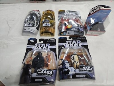 Konvolut 6 Star Wars Action Figuren Saga Titan Diecast