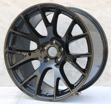 20 5x115 Dodge Hellcat Gloss Black Wheels 910 Staggered Fits Charger Challenge