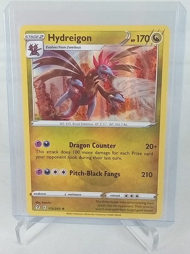 Hydreigon 115/203 Rare Holo Pokémon Card 2021