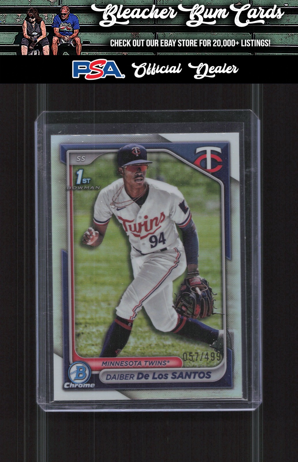 2024 Bowman Chrome BCP-185 Daiber De Los Santos Prospects Refractors #/499