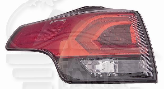 Feu arrière-gauche extérieur LED pour Toyota RAV4 de décembre 2015 à janvier 2019