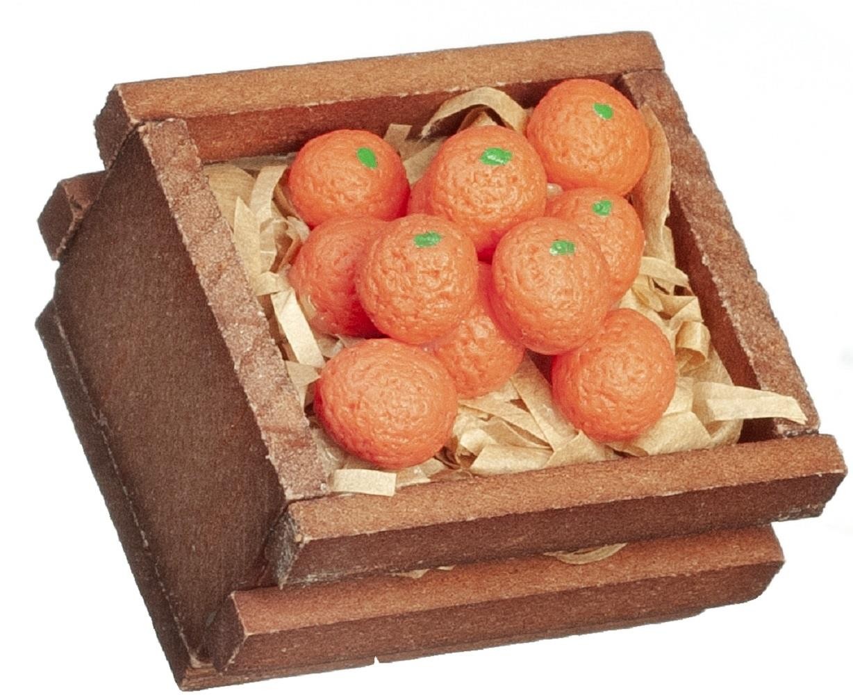 Dolls House Box Crate of Oranges Miniature Greengrocers Shop Accessory 1:12