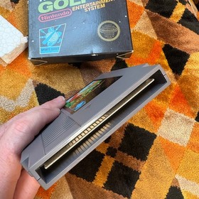 Vintage Nintendo Golf NES Game In Tact Hang Tab 5 Screw