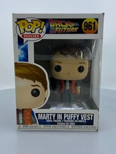 Funko POP! Movies Back to the Future Marty in Puffy Vest #961 DAMAGED BOX