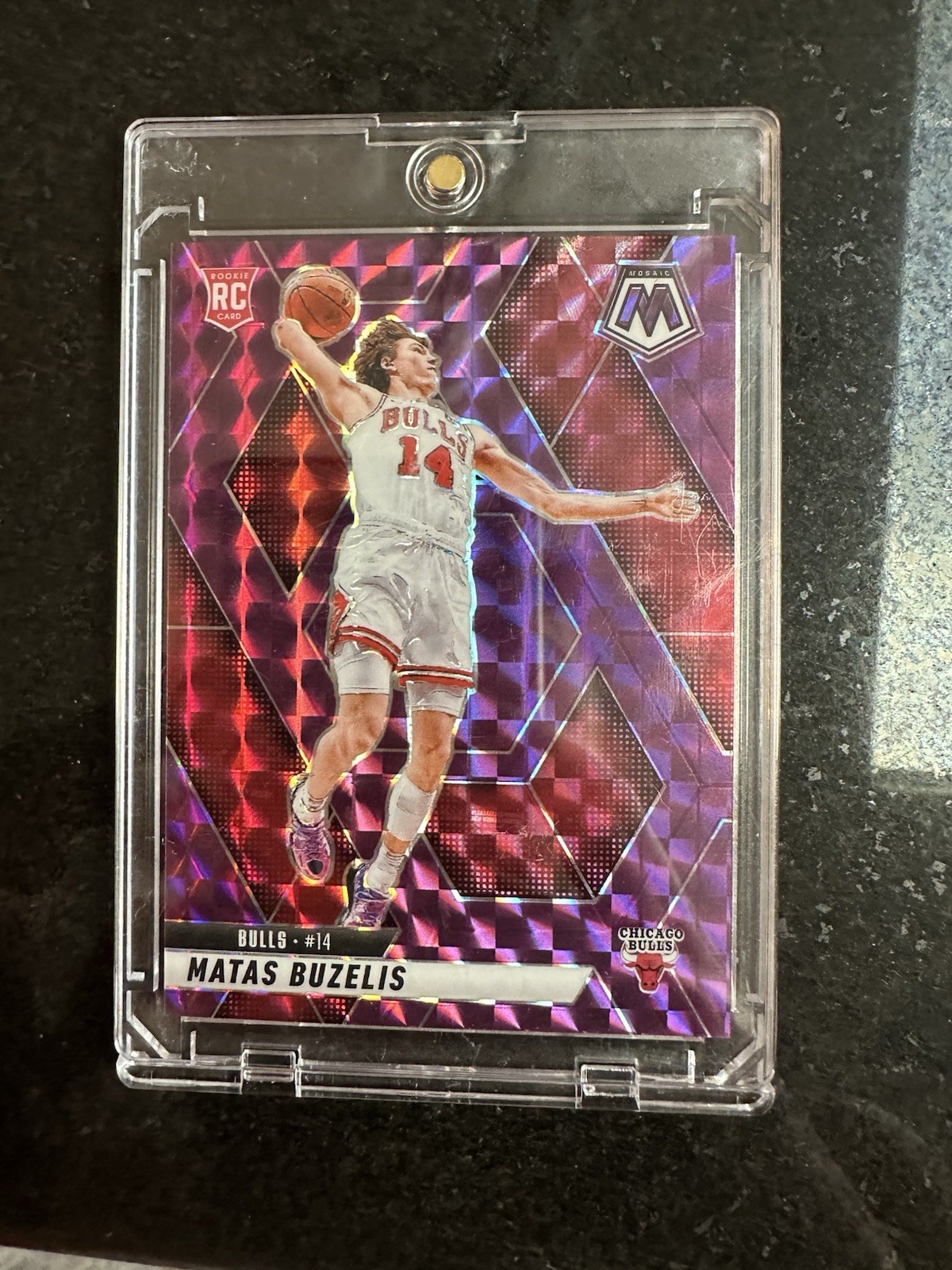 MATAS BUZELIS 2024-25 PANINI MOSAIC #223 ROOKIE PURPLE PRIZM RC /99 BULLS