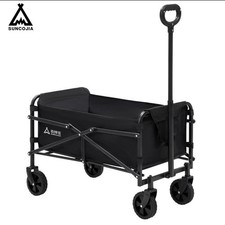 Portable Foldable Trolley Cart with Wheels for Camping and Shopping