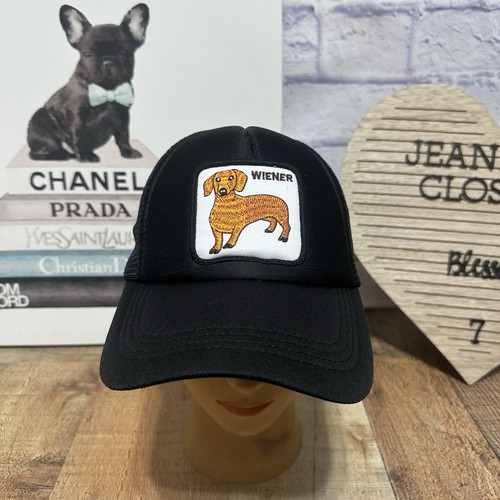 Cappello Berretto Baseball Bassotto Wiener Dog Unisex Nero Rete Schiena Regolabile - Foto 9 di 9