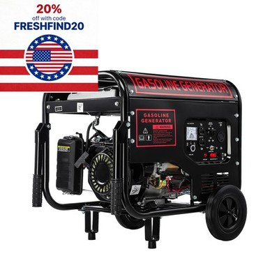 5000W Gas Inverter Generator Electric Start 274cc OHV Engine 110V+220V Dual Volt