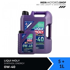 Liqui Moly Synthoil Energy 0W-40 BMW MB 229.3 VW Motoröl 5+1 Liter = 6 Liter