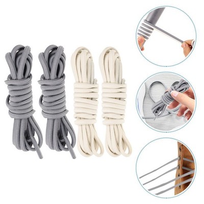  2 Pairs Gummizug Schnürsenkel Elastische Schuhriemen Schnürsenkel-Ersatz