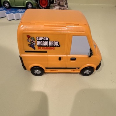 Nintendo Super Mario Bros. Plumbing Van Diecast Yellow Toy Model
