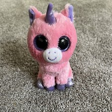Ty Beanie Boo 2012 Magic The Pink Unicorn Glitter Eyes 6” Plush Stuffed Animal
