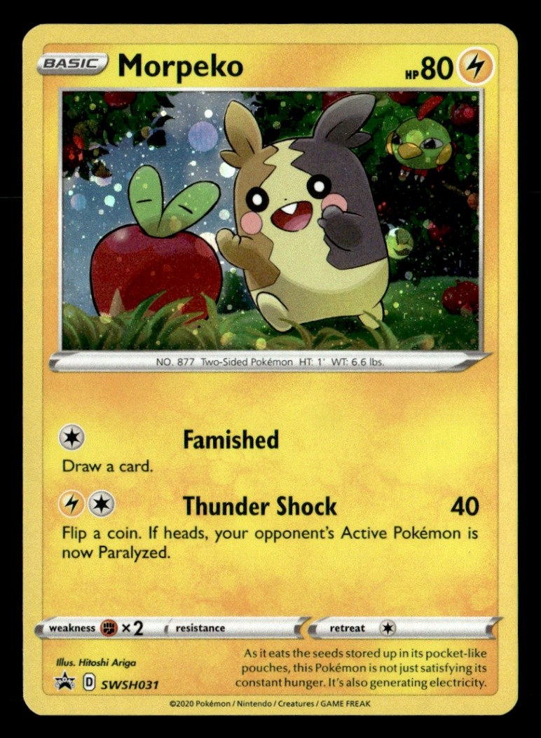 Morpeko - Promo Holo SWSH: Sword & Shield Promo Cards SWSH031 NM Pokémon TCG
