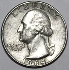 1964-D Washington Quarter - Extra Fine - #1543EA