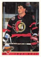 Jody Hull Ottawa Senators 1993 Premier Topps Hockey Card #212