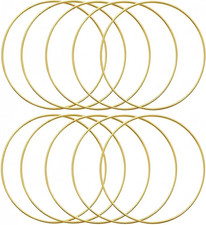 Floral Wreath Hoops, 10PCS Metal Rings Hoops Craft Hoops Floral Hoops for Making