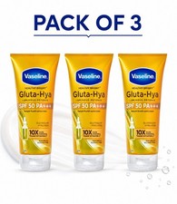 Pack of 3 Vaseline Gluta Hya SPF 50 PA  Sunscreen 175ml