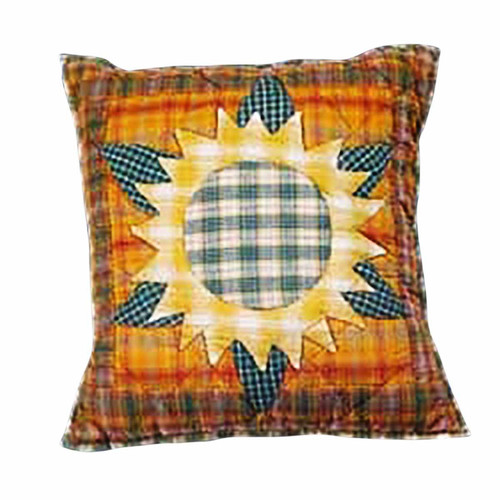 Almohada de algodón amarilla multigirasol 16" cuadrada | Suministro para renovador - Imagen 1 de 2