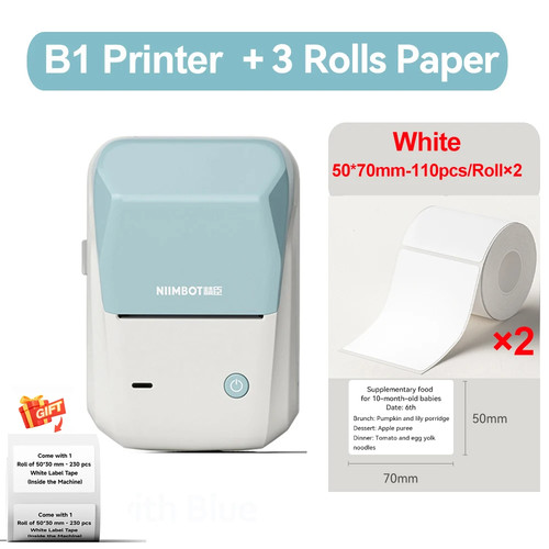 B1 Bluetooth Thermal Label Printer – Wireless Inkless Sticker & Tag Maker - Picture 28 of 39