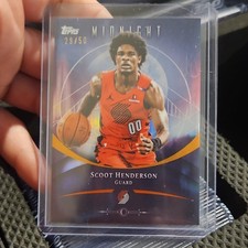 Topps Midnight Scoot Henderson Summer Solstice /50 #53 Trail Blazers 2025-26