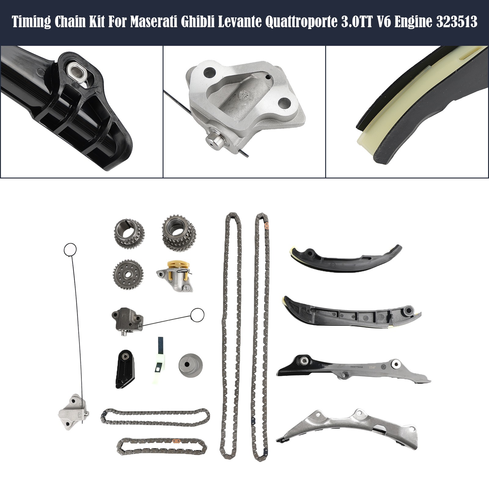 Timing Chain Kit For Maserati Ghibli Levante Quattroporte 323513 V6 3.0TT Engine
