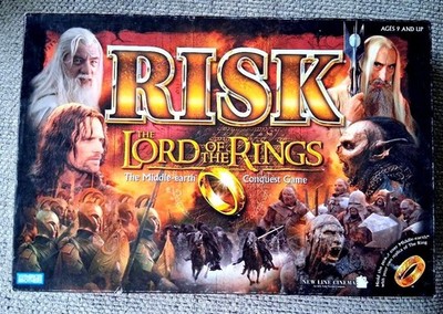 The Lord of the Rings: RISK - The Middle-Earth Conquest Game 2002 w/ RING